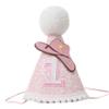 KOJIN Cowgirl First Birthday Crown,Mini Hat For Girls, Western-Themed 1st Birthday Party Supplies, Farm-Themed Photo Props (pink) view 1