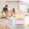 Bottle Sterilizer and Dryer, All-in-One Electric Steam Sterilizer Bottle Sanitizer for Baby Bottles, Pump Parts Accessories Newborn Essential Bottle Warmer for Breastmilk & Thaw (Pink) view 2