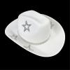 Dsgzkk Jeweled Party Hat Heavy Crystal Panama Hat Surprise Gift for Girl Boys Bride Hat for Carnivals Music Festival Black view 3