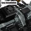hopsupRC Upgrades Part Transmission Gearbox Wave Box for 1/10 Granite/Senton/Vorteks/Big Rock 3S BLX & Mega 550,1/8 Typhon 3S BLX & Mega 550.Aluminum Motor Mount Gear Cover Box Hops up.Titanium. view 3