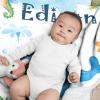 Aniruddha Custom Whale Baby Name Blanket,Personalized Whale Baby Blanket,Custom Blankets with Name for Kids,Customized Blankets for Toddlers Kids Nursery,90"x120"-Family Size view 3