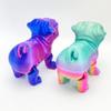 3.9inch 3D Printed Puppy, Pug with Movable Joints in One Piece, Action Figure Gifts for Her/Him,Adults Fidget Toys for Autism ADHD (Candy Colours) view 2