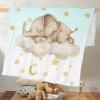 Coifrok Custom Baby Blanket for Boys Girls, Personalized Animal Pattern Blanket with Name, Double Layer Soft Plush Minky with Dotted Backing, Toddler Baby Newborn Shower Gifts view 2