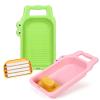 2 Pcs Crocodile Plastic Washboard for Hand Washing Clothes, Portable Wash Boards for Home/School/Dormitory/Traveling/Camping, Doubles as Pretend Home cleaning Toy Set (Green & Pink) view 1