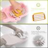 2 Pcs Crocodile Plastic Washboard for Hand Washing Clothes, Portable Wash Boards for Home/School/Dormitory/Traveling/Camping, Doubles as Pretend Home cleaning Toy Set (Green & Pink) view 4