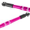 RcarmubWow RC Turnbuckles Tie Rods Linkage Set Upgrades Part for 1/10 Kraton 4x4 4S V2,Outcast 4x4 4S V2,Alloy Aluminium Turnbuckles Camber Links Steering Linkage Rod,Pink view 4