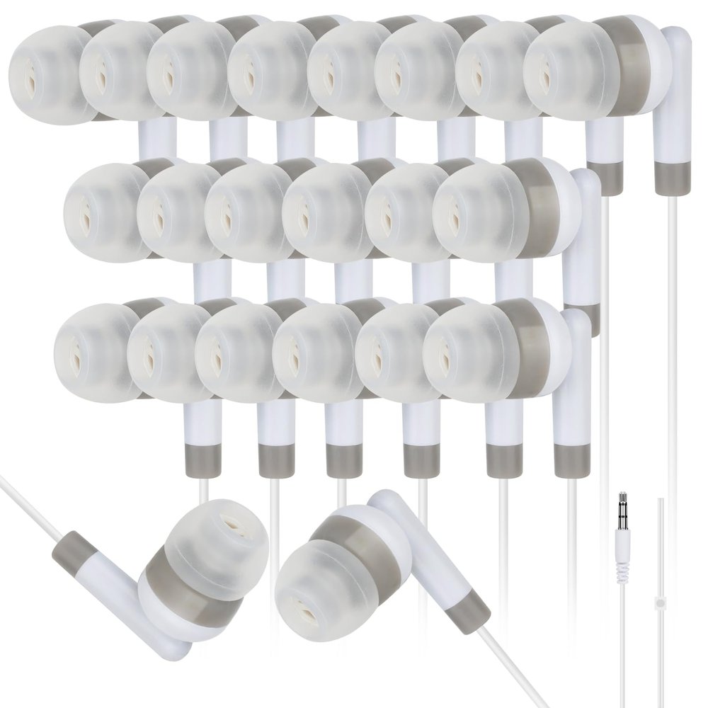 MENGLALA 100 Pack Bulk Kids Earbuds for Classroom School Student,Wired