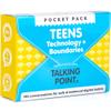 195 Parent Teens Conversation Cards - Support Parents & Teens in Navigating Technology & Social Media Boundaries - Put Down The Phone & Improve Communication - Perfect for Home & Classroom Use view 1