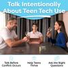195 Parent Teens Conversation Cards - Support Parents & Teens in Navigating Technology & Social Media Boundaries - Put Down The Phone & Improve Communication - Perfect for Home & Classroom Use view 2