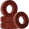 RCHuiWow 1.9 Silicone Rubber Insert Foam Tire Inserts RC 1.9" Wheel Tires Waterproof Inserts for 1/10 RC Crawler TRX4 SCX10 Capra Red cat Gen7 Gen8 RXB10 TF2,4pcs,Brown view 1