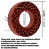 RCHuiWow 1.9 Silicone Rubber Insert Foam Tire Inserts RC 1.9" Wheel Tires Waterproof Inserts for 1/10 RC Crawler TRX4 SCX10 Capra Red cat Gen7 Gen8 RXB10 TF2,4pcs,Brown view 3