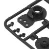 Keenso Servo Saver Set, Compatible with XV02 XV01 Lightweight Plastic Steering Arm Servo Saver Mount for RC Model Crafted with High Grade Materials (Black) view 3
