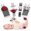 Infinno High Contrast Baby Toys Infant Rattle Socks and Wristband Set, Ideal Baby Sensery Toy Gifts for Newborn 0-12 Months, Perpect Black and White Toys for Boys and Girls As Baby Shower Gifts view 1