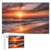 1000 PCS Jigsaw Puzzle for Adults Challenging Puzzle for Game Nights Beach Sunrise Jigsaw Puzzle Customized Personalized Wooden Puzzle Pieces for Family Home Decor view 1