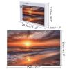 1000 PCS Jigsaw Puzzle for Adults Challenging Puzzle for Game Nights Beach Sunrise Jigsaw Puzzle Customized Personalized Wooden Puzzle Pieces for Family Home Decor view 2
