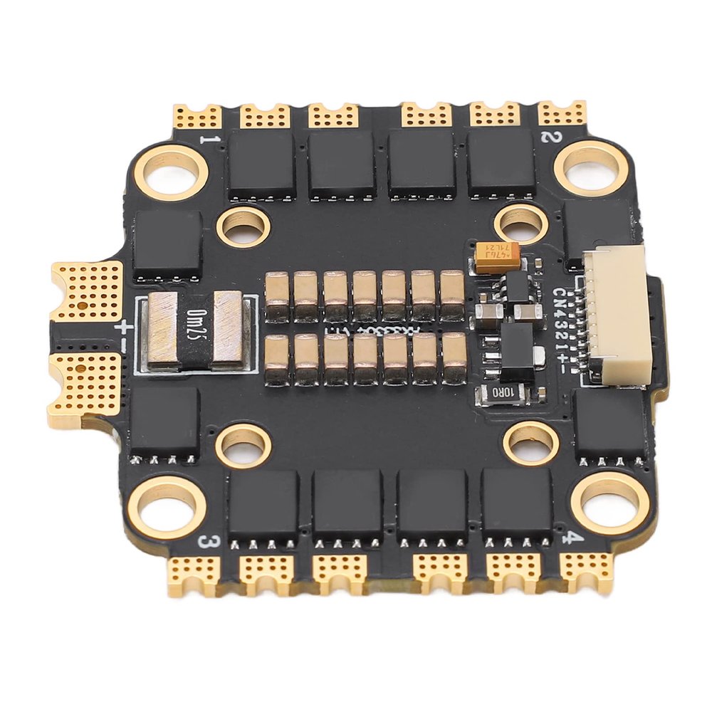 4 in 1 45A RC Drone ESC Part, High Strength Electronic Speed Controller with Double Hole Spacing for FPV RC Drone