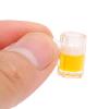 10Pcs Miniature Beer Mugs Oktoberfest Mini Beer Cups Dollhouse Beer Glasses Kit Plastic Beer Drinking Mugs for Oktoberfest Party Favor Dollhouse Decoration Accessories view 3