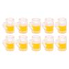 10Pcs Miniature Beer Mugs Oktoberfest Mini Beer Cups Dollhouse Beer Glasses Kit Plastic Beer Drinking Mugs for Oktoberfest Party Favor Dollhouse Decoration Accessories view 4