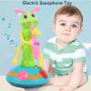 Electric Twisting Crawling Toy, Musical Saxophone Toy with Lighting Effects, for Children Music Perception, ABS Material view 2