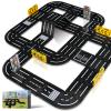 Aukit Magnetic Tiles Road Expansion Pack, Magnetic Building Blocks Construction Toys for 3+Year Old Boys Girls, Kids Toy Montessori Toys for Toddler. view 1