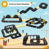 Aukit Magnetic Tiles Road Expansion Pack, Magnetic Building Blocks Construction Toys for 3+Year Old Boys Girls, Kids Toy Montessori Toys for Toddler. view 2