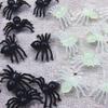 Mini Prank Joking Spider Toy, Plastic Party Decorative Props for DIY Birthday Festivities (50pcs Luminous) view 1