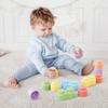 Quercetti: MOMY Soft - Happy Sound - 18pc Blocks Set, Rattle Pieces, Sorting & Stacking, Construction Toy, Early Development Play, Baby & Toddler 6mo+ view 3