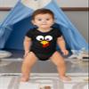 6M Black Infant Turkey Face Funny Thanksgiving Costume Creeper view 2