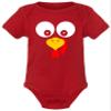 18M Red Infant Turkey Face Funny Thanksgiving Costume Creeper view 3