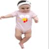 6M Pink Infant Turkey Face Funny Thanksgiving Costume Creeper view 1