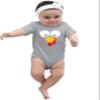 12M Oxford Infant Turkey Face Funny Thanksgiving Costume Creeper view 1