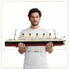 Liberty Imports Titanic Model Kit - 2022 Pieces Large Cruise Ship Building Blocks Set, STEM Educational Toy Gifts for Kids and Adults, Collectible Display view 2