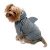 212 Main Ultra Plush Shark Hoodie with Fin & Teeth Gray - Small view 1