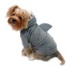 212 Main Ultra Plush Shark Hoodie with Fin & Teeth Gray - Medium view 1