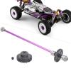 1/12 Scale RC Car Metal Drive Shaft Kit Upgrade Central Drive Gear Shaft Replacement Parts Compatible for WLtoys 124018/124019 view 3
