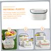 ABOOFAN Shower Baskets for Bathroom Portable Toilet Basket Handles for Bathroom view 2