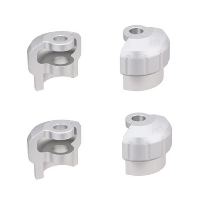 Mesimsple Aluminum Shock Cap Protector 6S for Arrma 1/7 Felony Infraction Fireteam Mojave 6s 1/8 Typhon Outcast Kraton Notorious 6s blx Series Upgrades Part Silver
