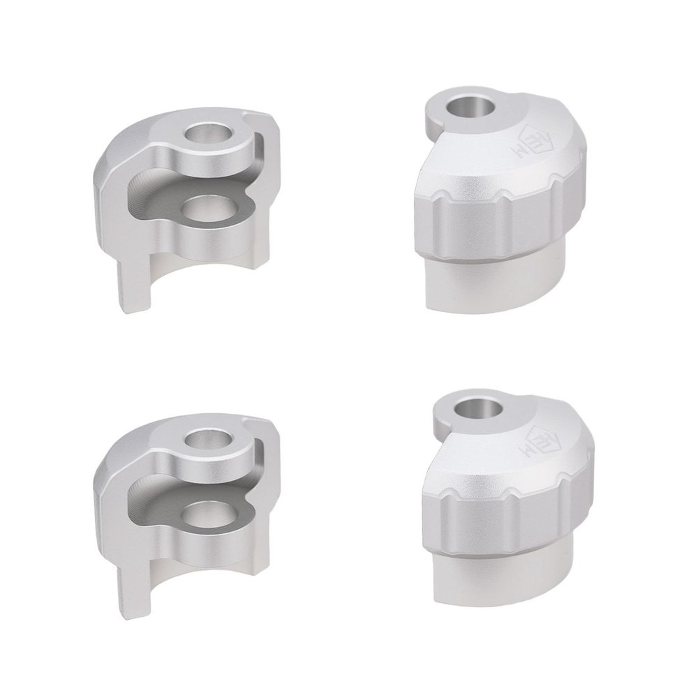 Mesimsple Aluminum Shock Cap Protector 6S for Arrma 1/7 Felony Infraction Fireteam Mojave 6s 1/8 Typhon Outcast Kraton Notorious 6s blx Series Upgrades Part Silver