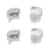 Mesimsple Aluminum Shock Cap Protector 6S for Arrma 1/7 Felony Infraction Fireteam Mojave 6s 1/8 Typhon Outcast Kraton Notorious 6s blx Series Upgrades Part Silver view 1
