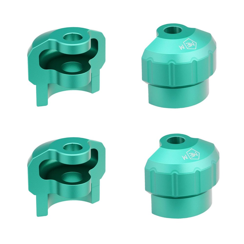 Mesimsple Aluminum Shock Cap Protector 6S for Arrma 1/7 Felony Infraction Fireteam Mojave 6s 1/8 Typhon Outcast Kraton Notorious 6s blx Series Upgrades Part Green
