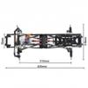 RC Chassis Frame for 1/10 RC Tracked Vehicle Axial SCX10 II 90046 EX86100 313mm Wheelbase Chassis Frame Set with 2-Speed Gearbox Reverse Front Axle view 3