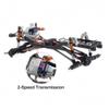 RC Chassis Frame for 1/10 RC Tracked Vehicle Axial SCX10 II 90046 EX86100 313mm Wheelbase Chassis Frame Set with 2-Speed Gearbox Reverse Front Axle view 4