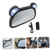 Hohopeti Usb Car Interior Rearview Mirror with Led Lighting Backseat Observation Mirror for Safe Travel Durable Design with Remote Control for Parents view 4