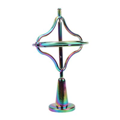 POENVFPO Adult Gyroscope Decompression Toy,Portable Alloy Stress Relief Fingertip Toy Educational Training Toy (Colorful)