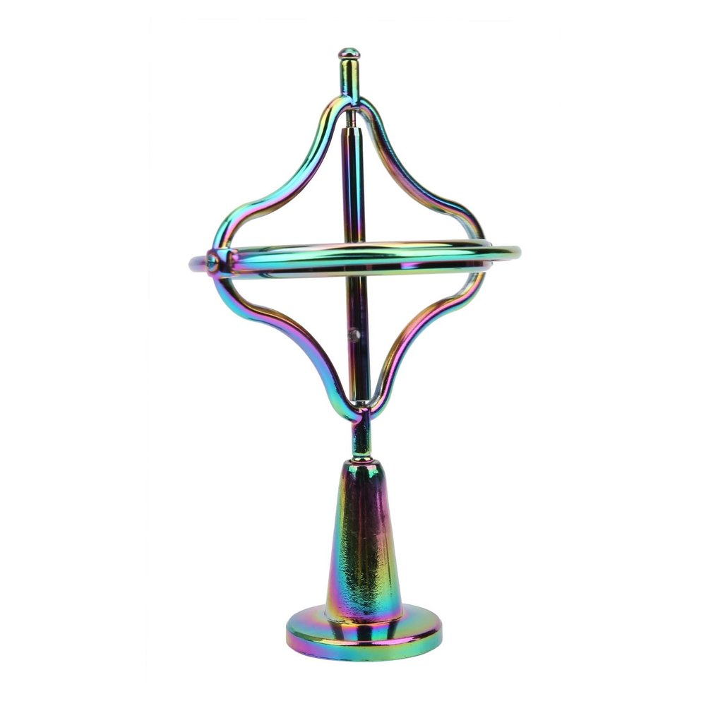 POENVFPO Adult Gyroscope Decompression Toy,Portable Alloy Stress Relief Fingertip Toy Educational Training Toy (Colorful)