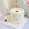 20 Pack Yellow Bow Cupcake Toppers Beige Ribbon Bows Cake Toppers for Coquette Bow Birthday Cake Bows High Footed Cup Balloon Wall Decorations Baby Shower Wedding Anniversary Party Supplies view 3