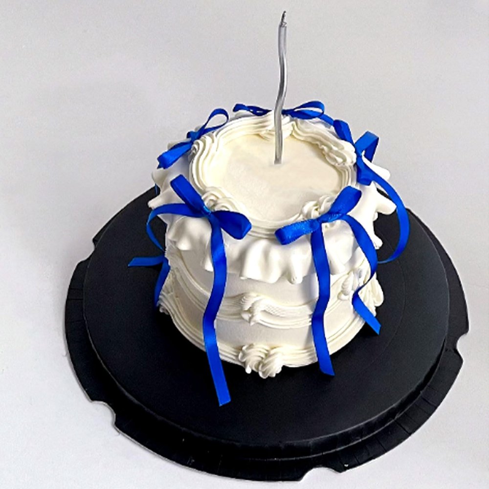 20 Pack Royal Blue Bow Cupcake Toppers Deep Blue Ribbon Bows Cake Toppers for Boys Men Father's Birthday Cake Decors High Footed Cup Balloon Wall Decorations Independence Day Graduation Party Supplies