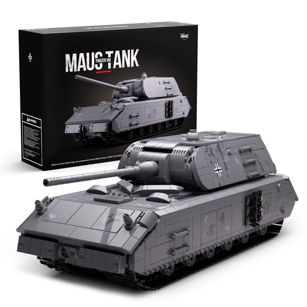 Nifeliz Maus Tank Building Model, WW2 Collectible Military Panzer VIII Tank for Adults, Army Model to Build and Display, Gift Ideal for Military Fans (NF10289)