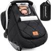 beatoutou Winter Baby Car Seat Cover, Beatoutou Waterproof Winter Infant Carseat Canopy for Boys Girls, Cold Weather Warm Car Seat Covers for Babies, Keeps Babies Warm and Cozy (Black) view 1