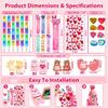 24 Pack Valentines Day Classroom Exchange Gift for Kids with Stationery Set Assorted Valentines Day Cards for Kids School Valentines Party Favors for Class with Goodie Bag and Pencils, Erasers, Rulers view 3